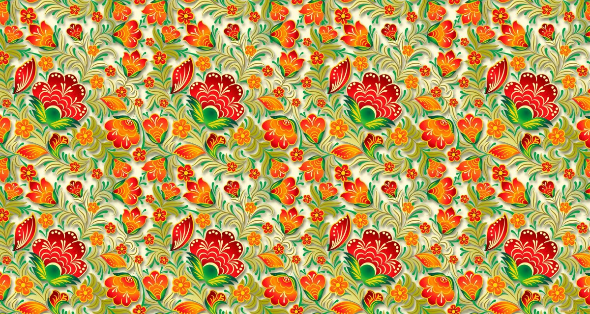 Хохломская роспись на а4