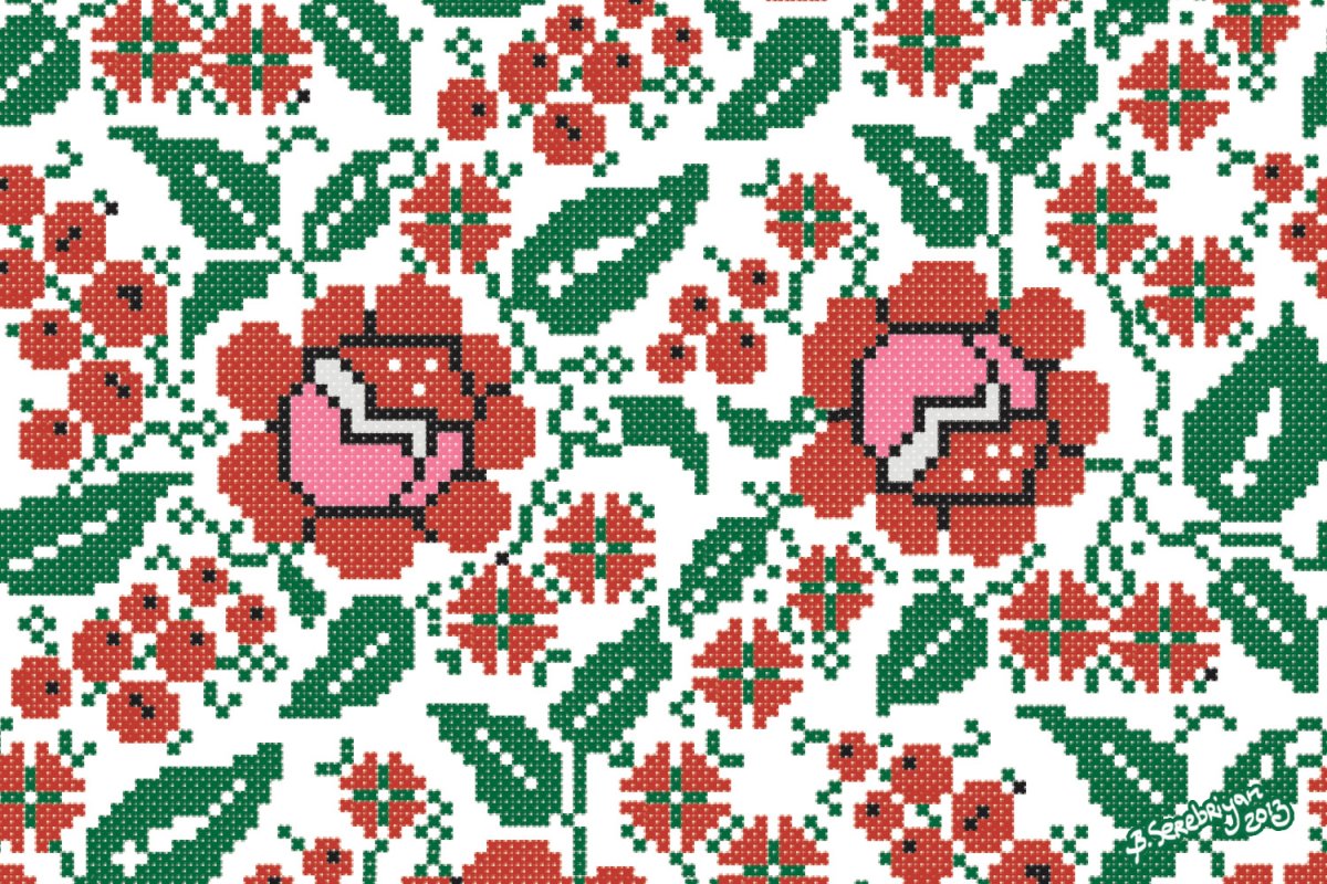 Мордовский орнамент солнца