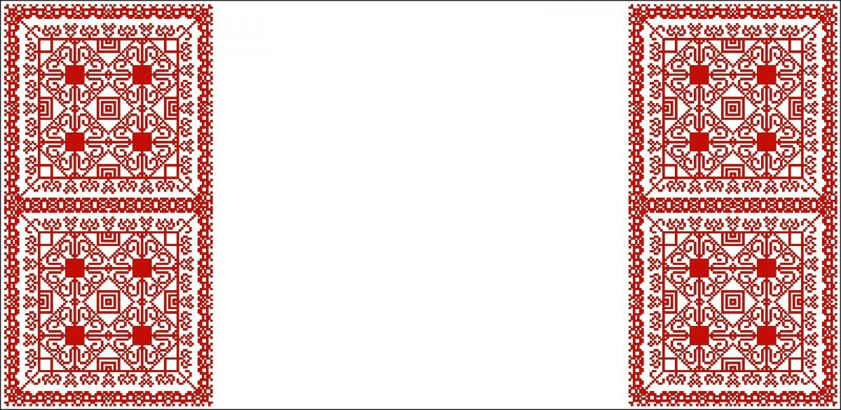 Рог с украинским орнаментом