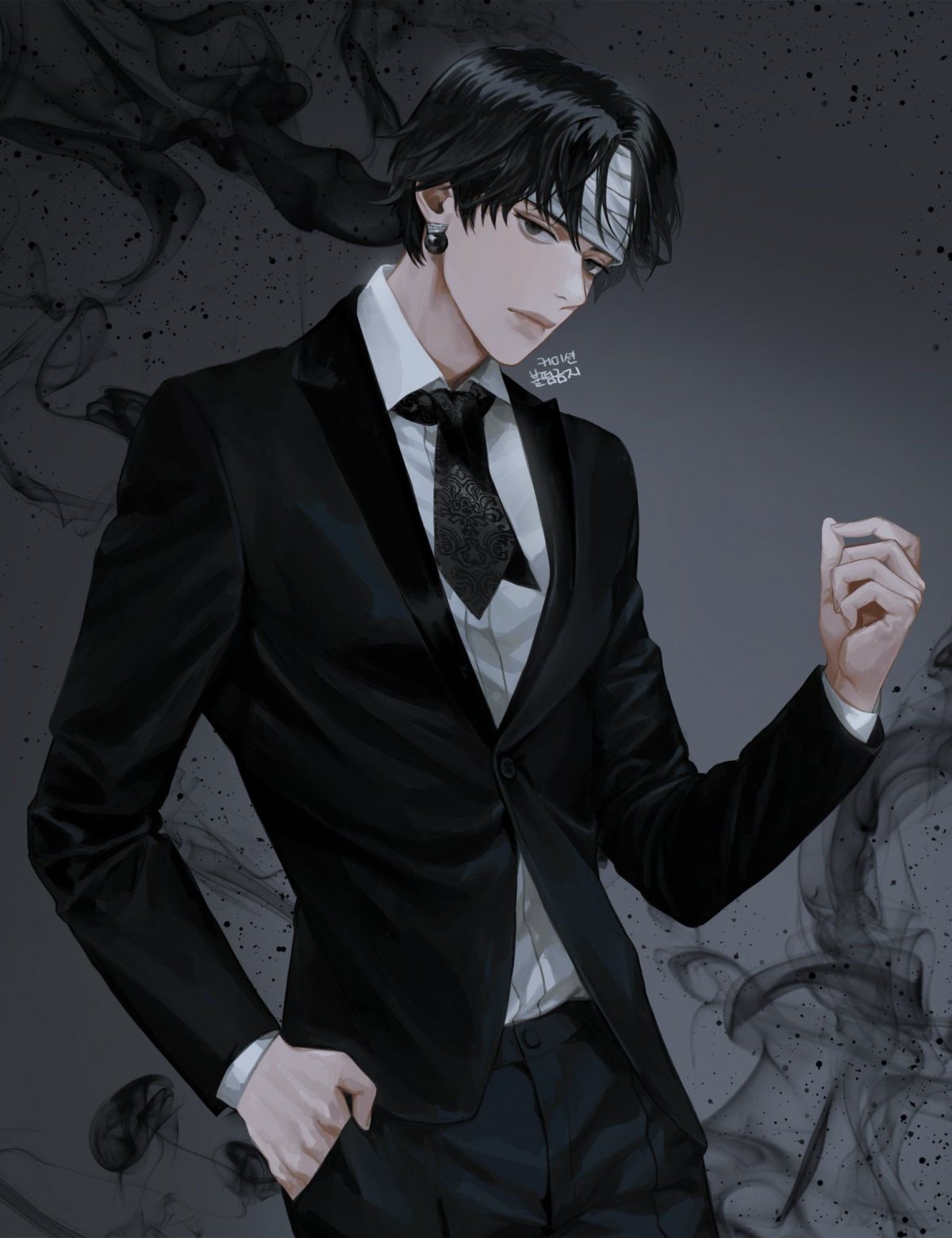 Хидан в костюме джентльмена