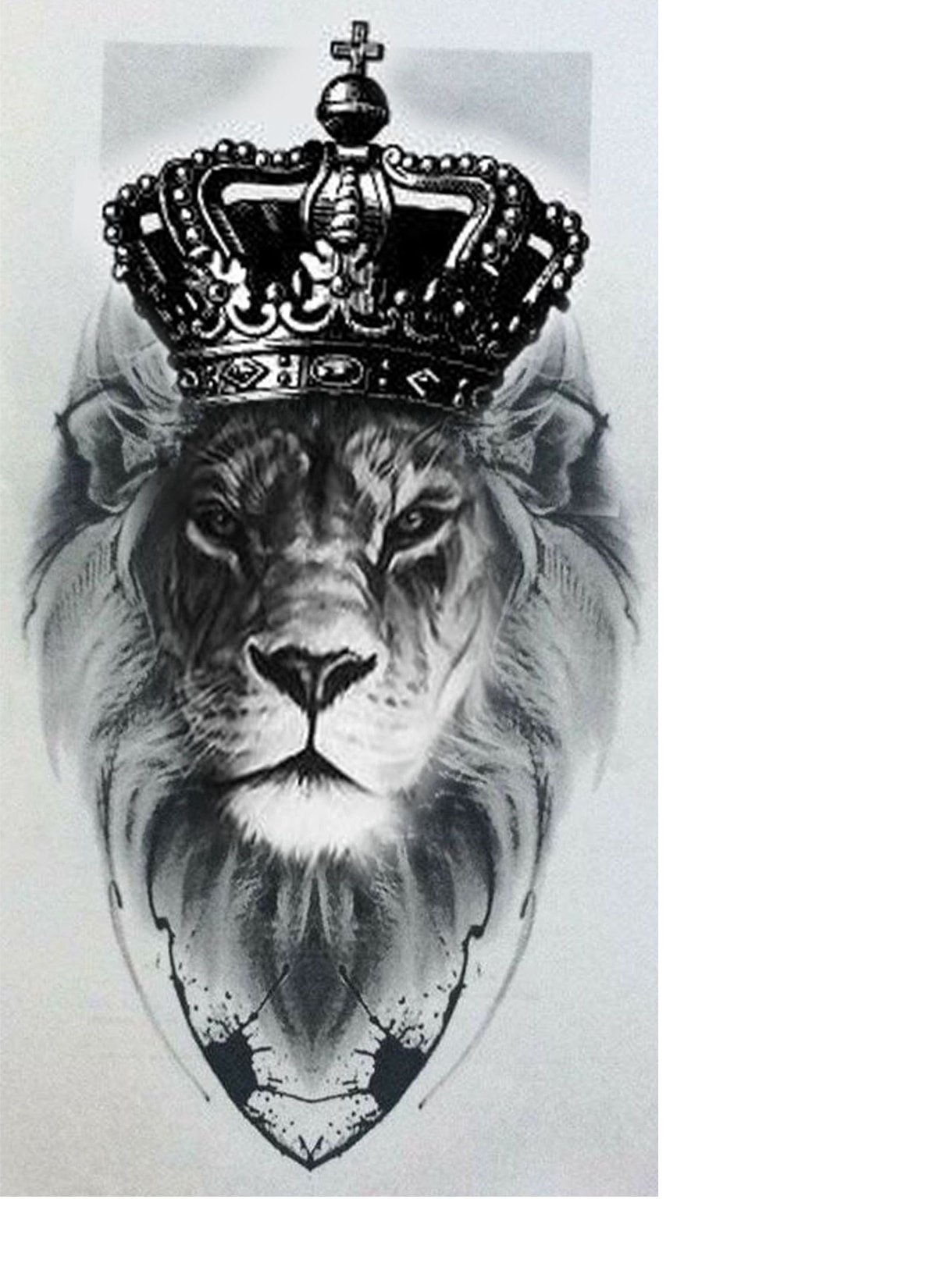 Лев с короной на голове герб