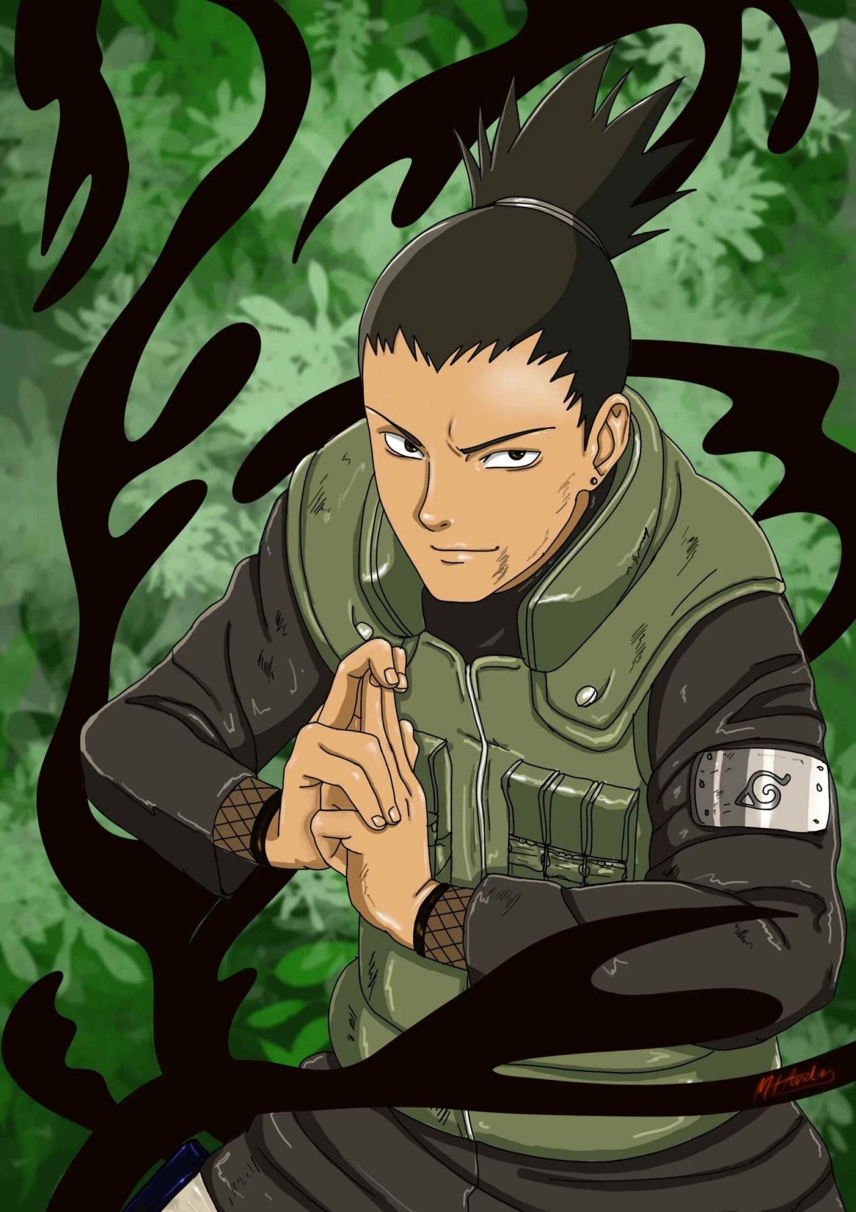 Шикамару Нара с учителем