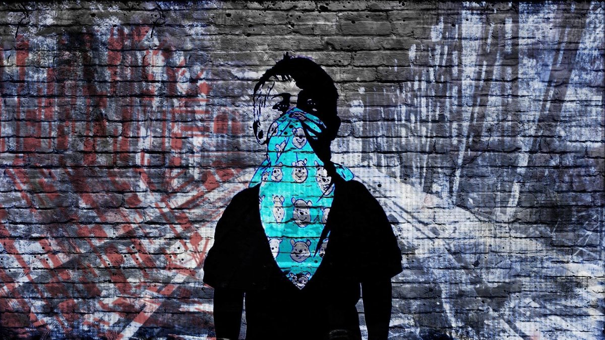 Граффити черно белое