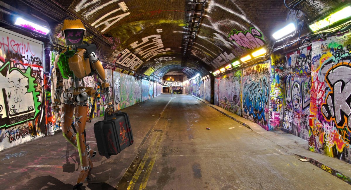 Обои в стиле андеграунд