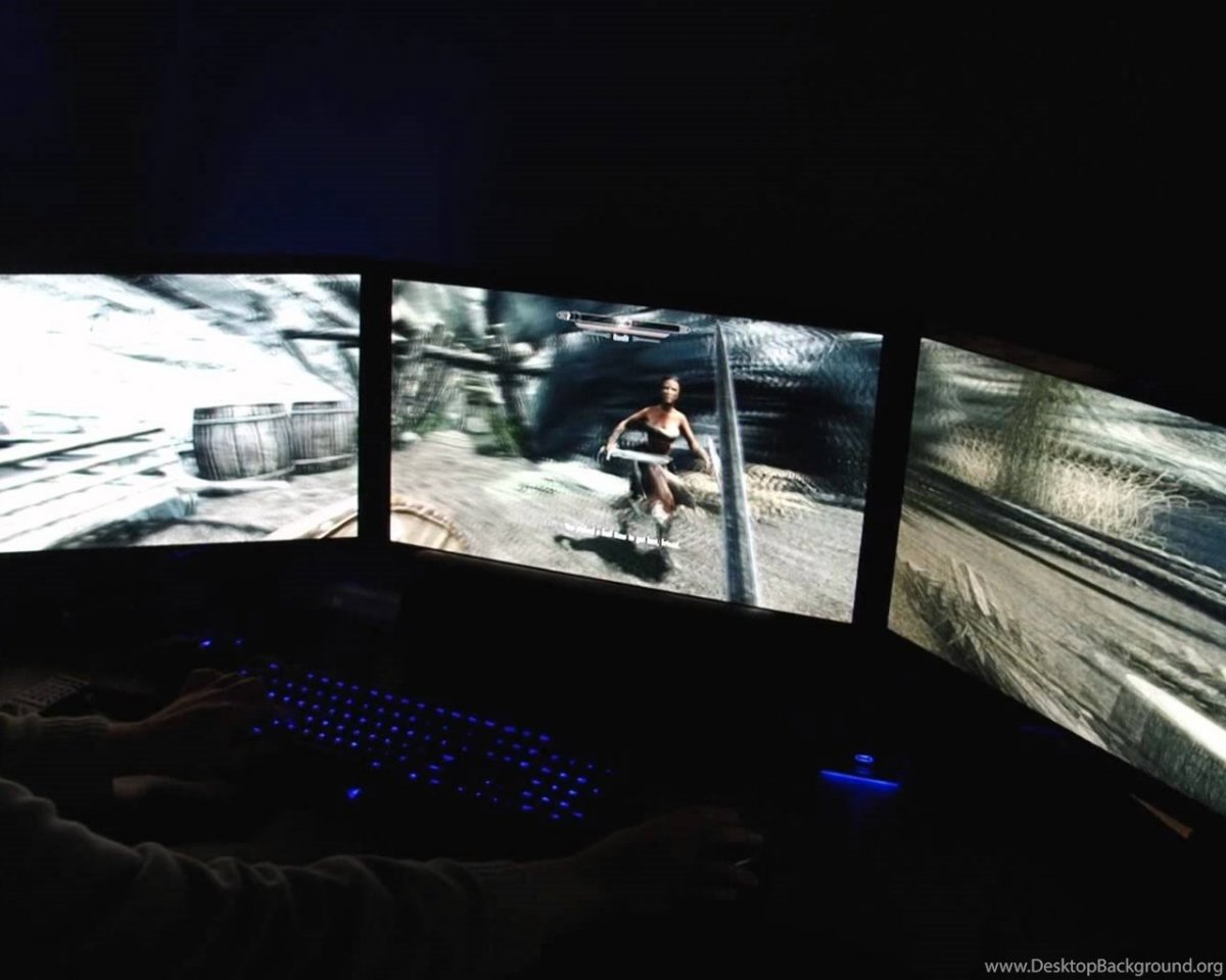 Игровые обои для двух мониторов
