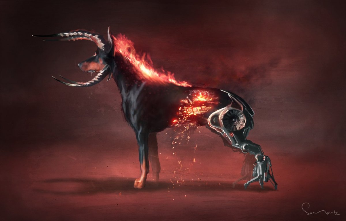 Аниме Цербер пес