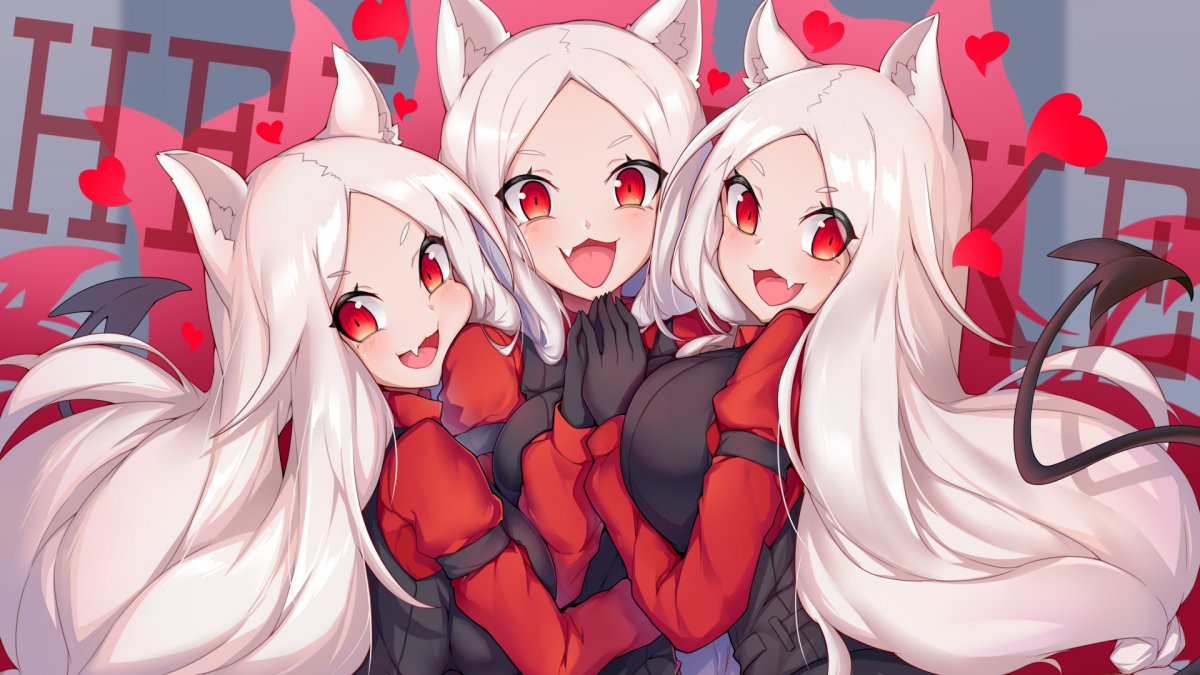 Helltaker трио демонов Церберус