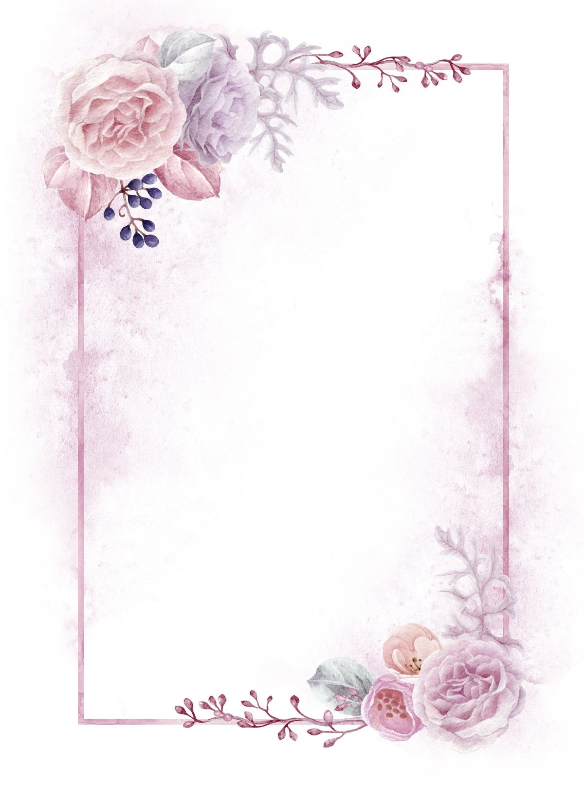 Цветочный фон для пригласительных