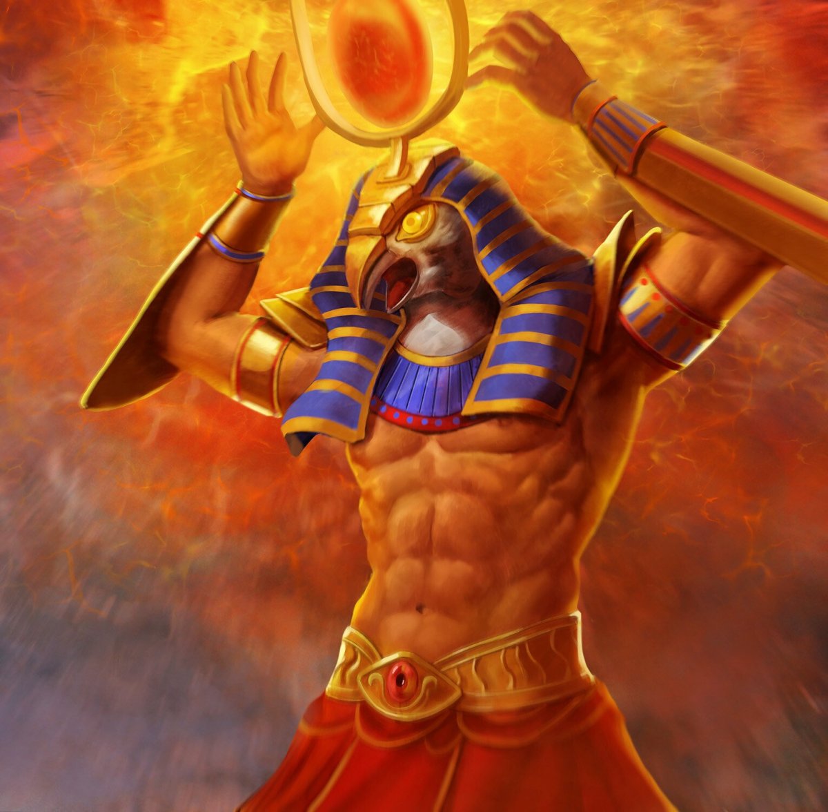 Бог ра на колеснице