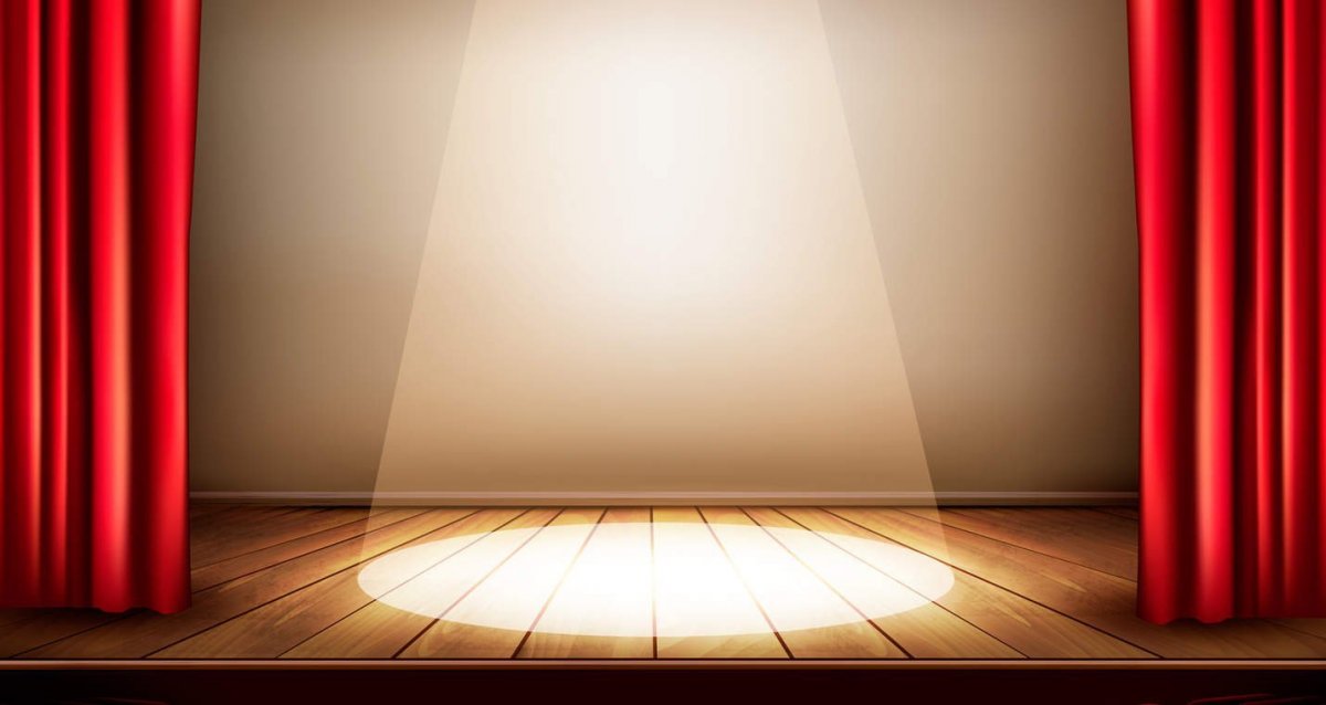 Сцена занавес