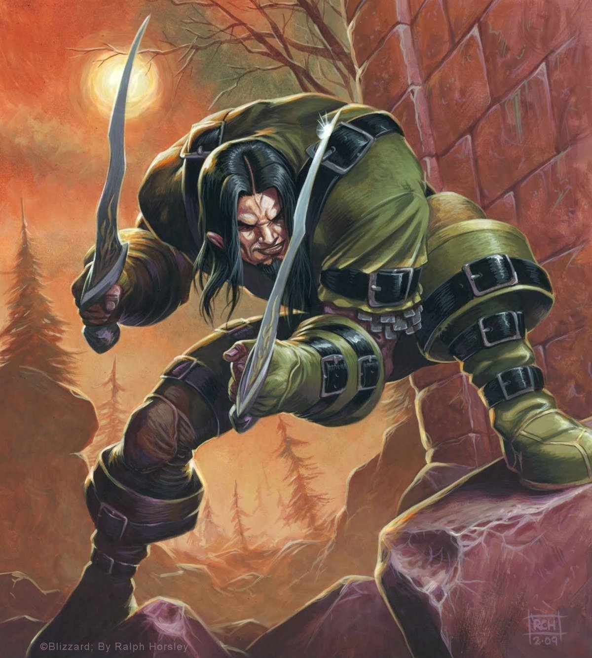 Разбойник ДНД арт полурослик