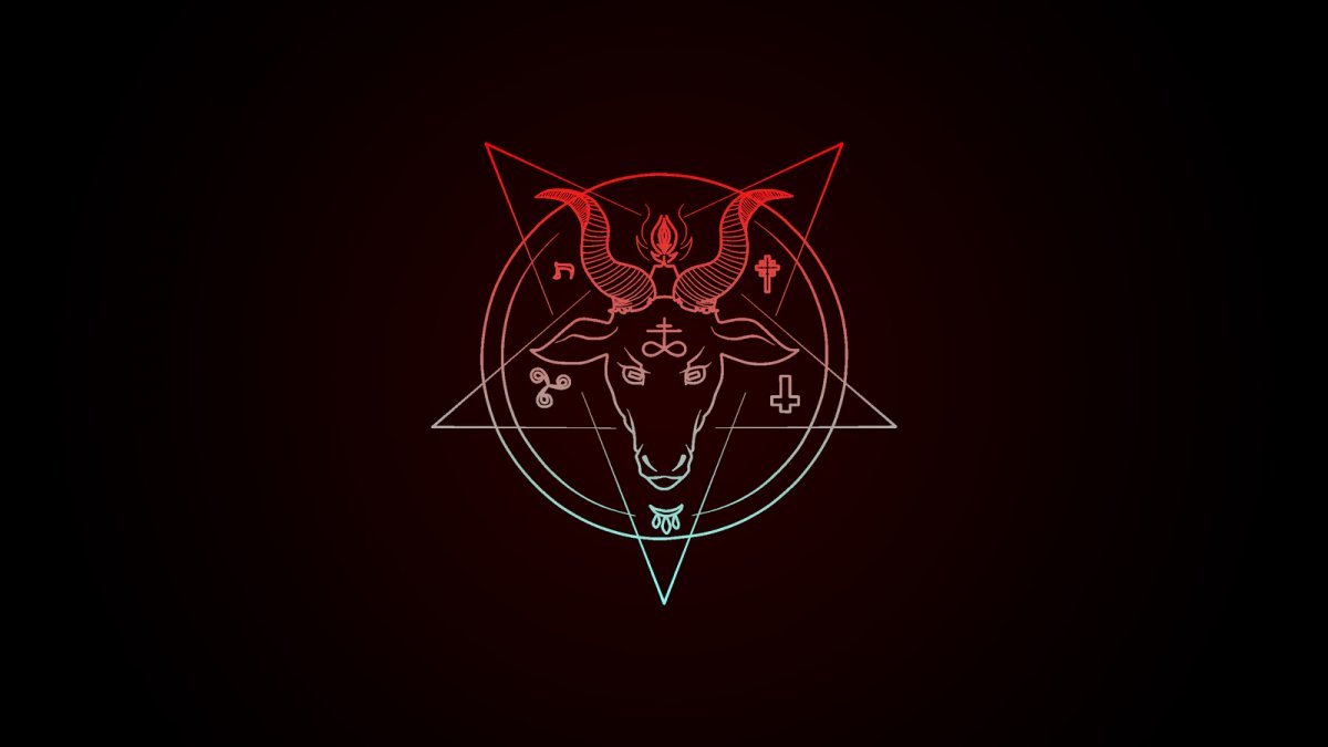 Рога на черном фоне