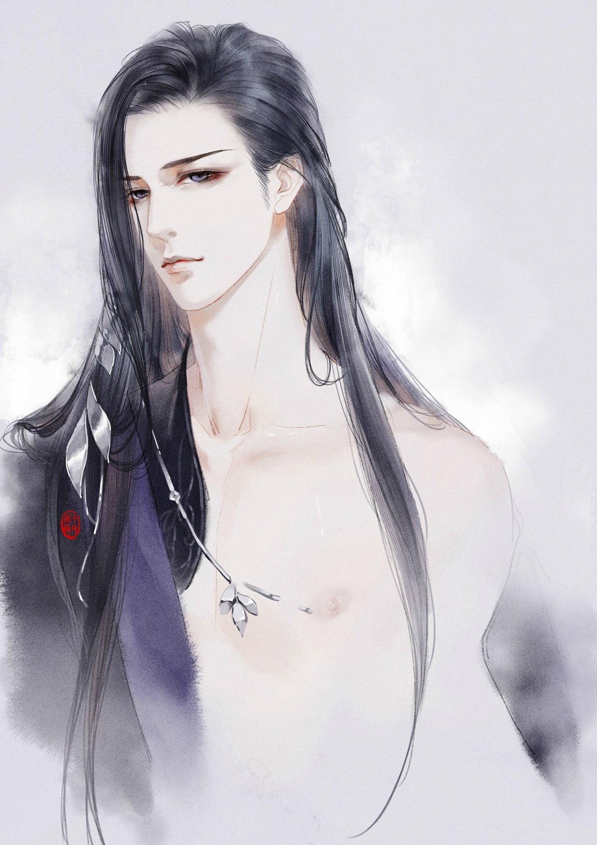 Аниме парни с длинной челкой