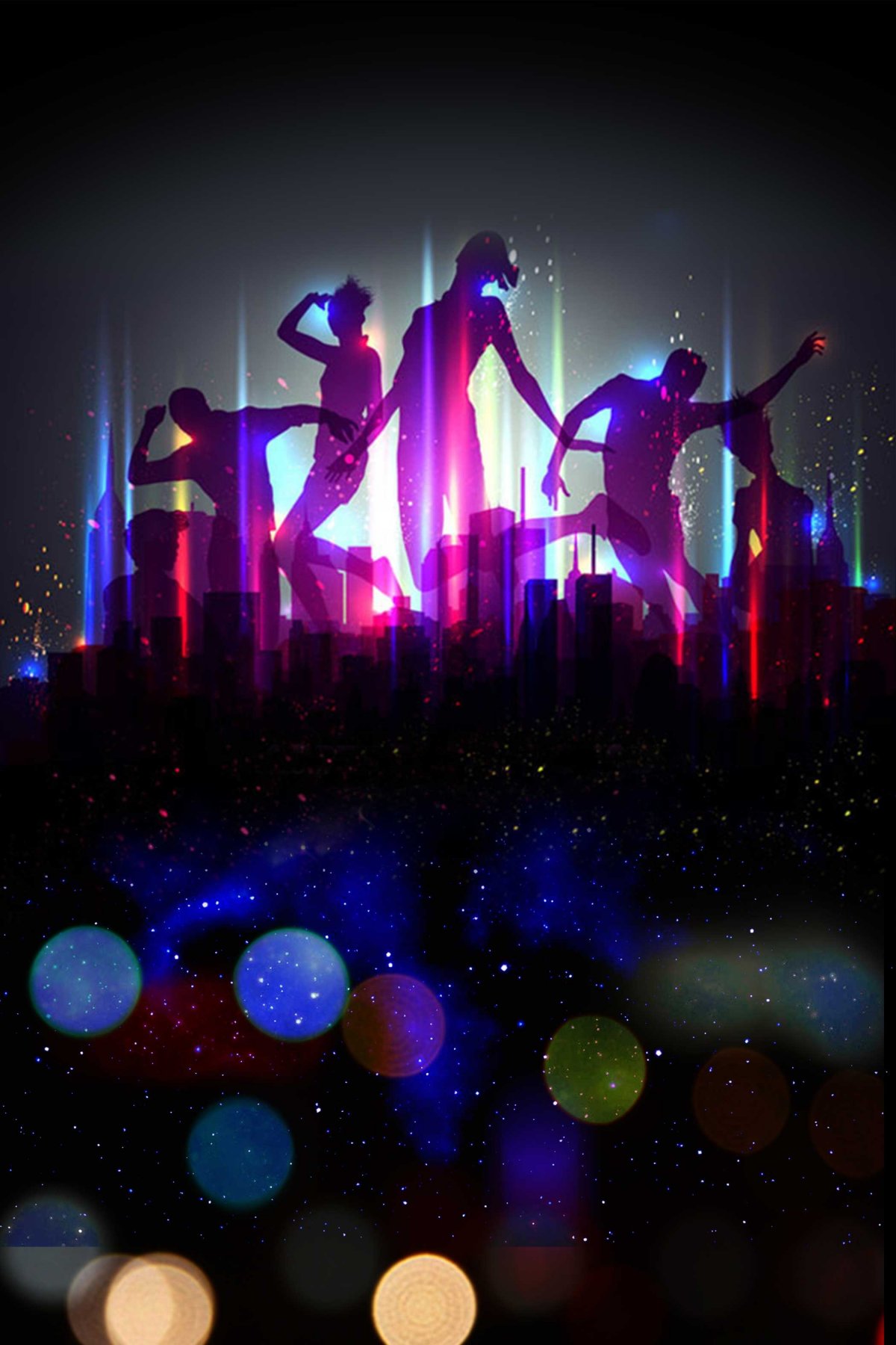 Дискотека фон