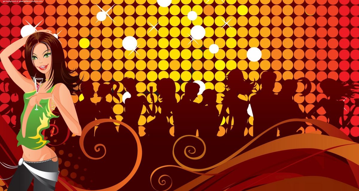 Афиша фон дискотека ко Дню России