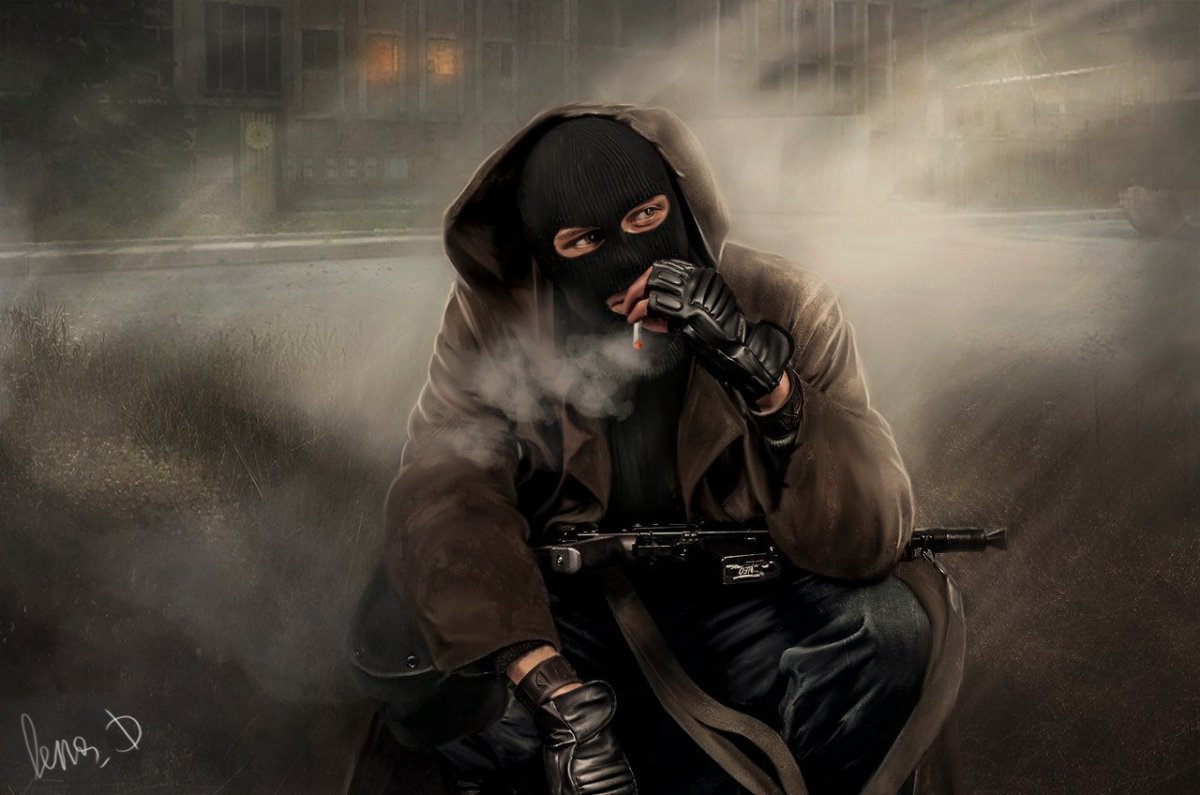 Сталкер бандиты арт