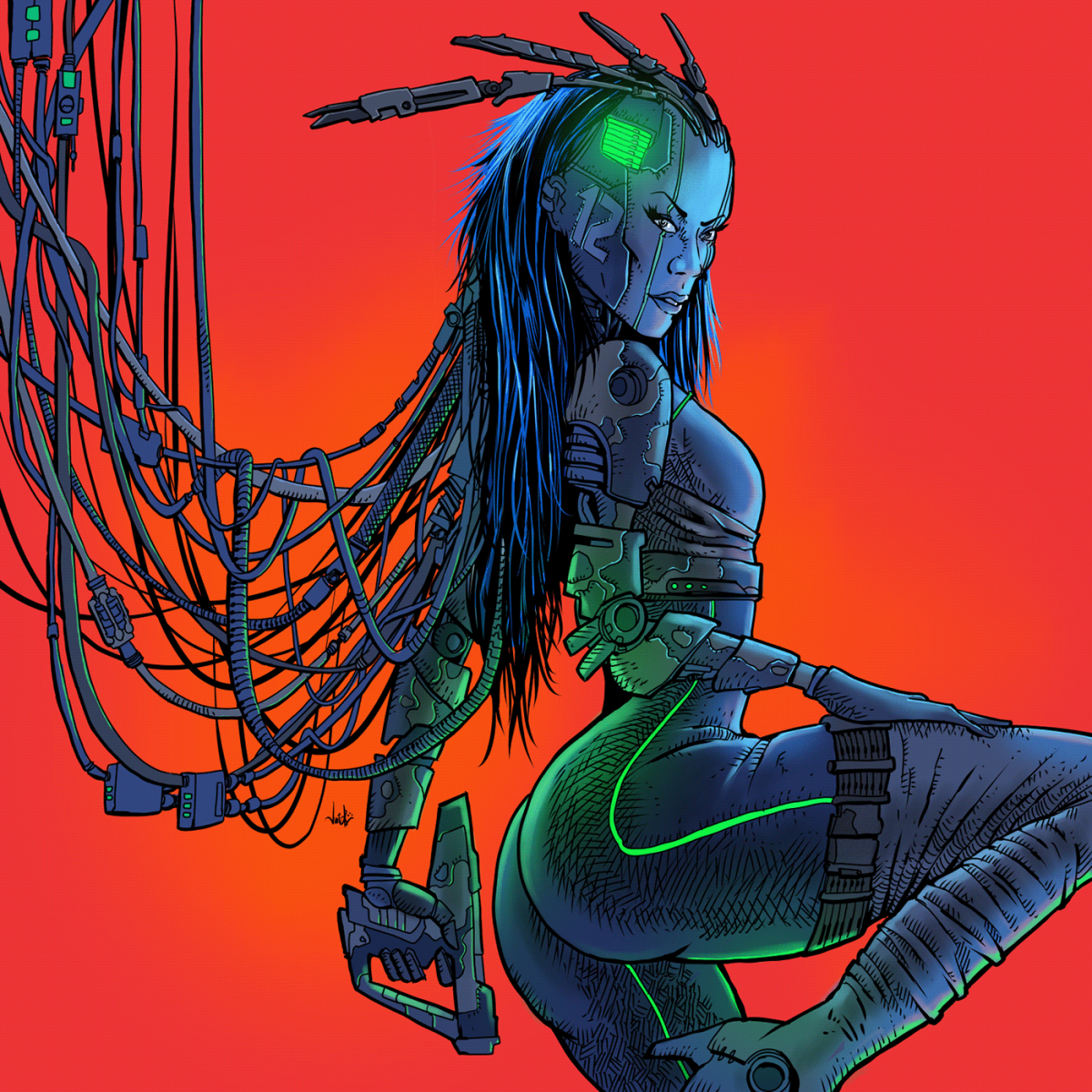 Ребекка киберпанк