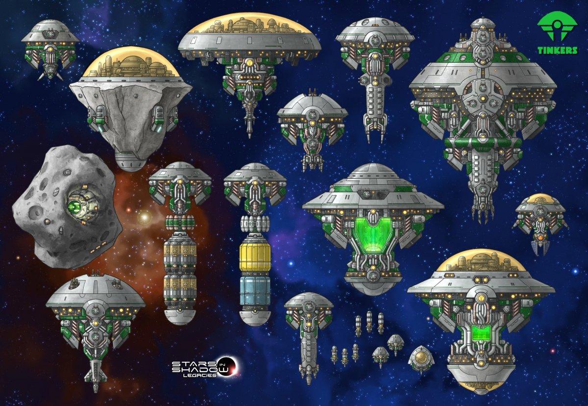 Космические корабли арт Минимализм