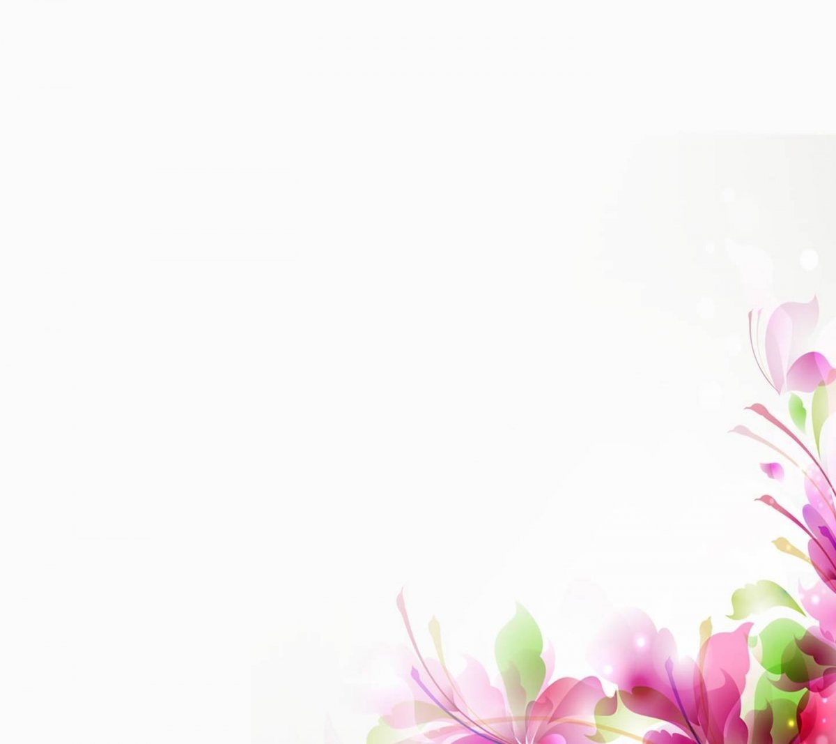 Фон с цветами снизу