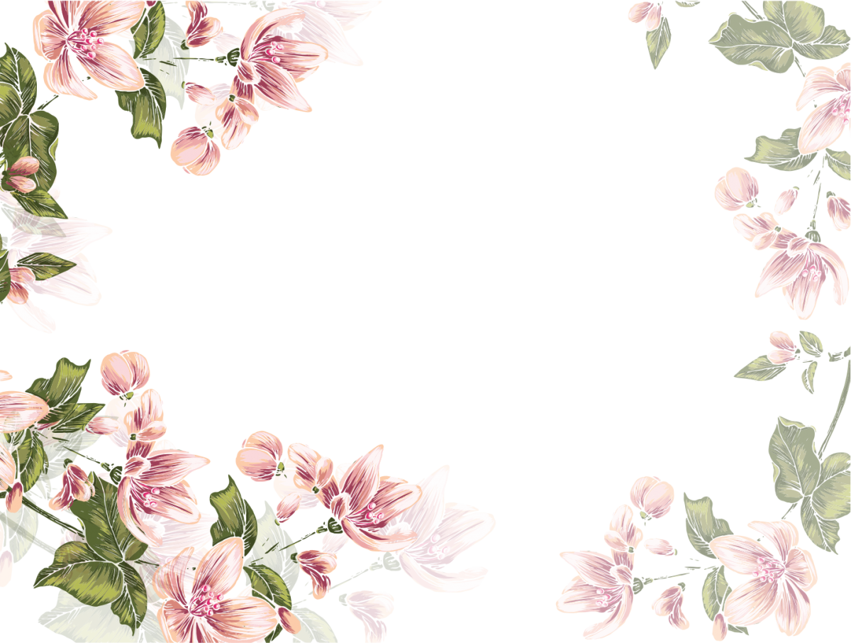 Подложка с цветами