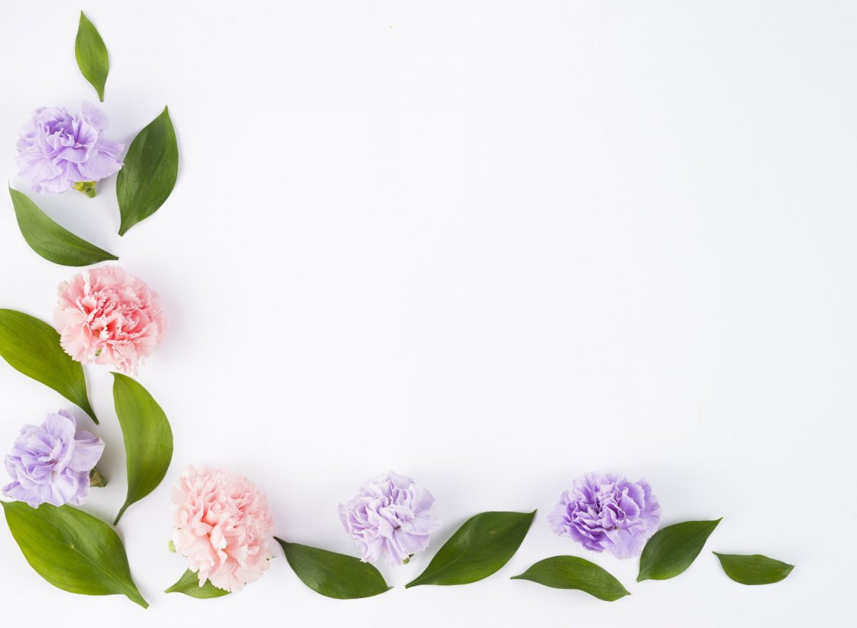 Подложка с цветами