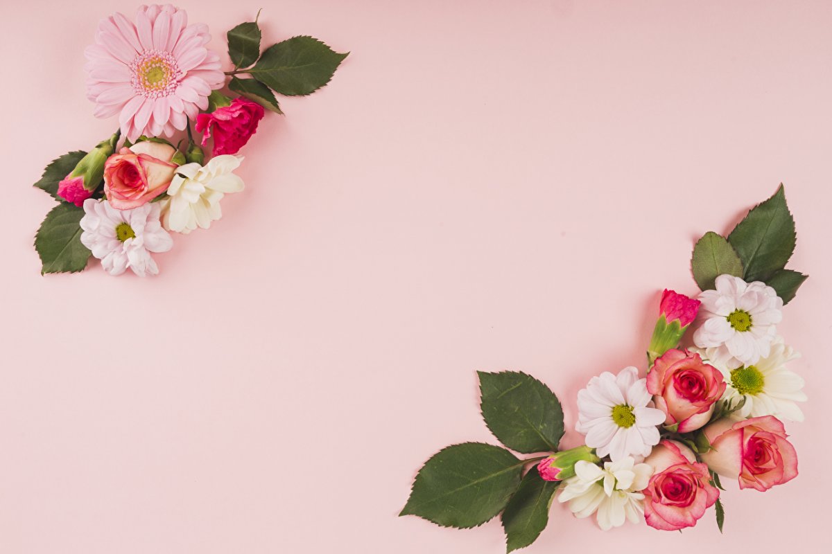 Фон с цветами для открытки