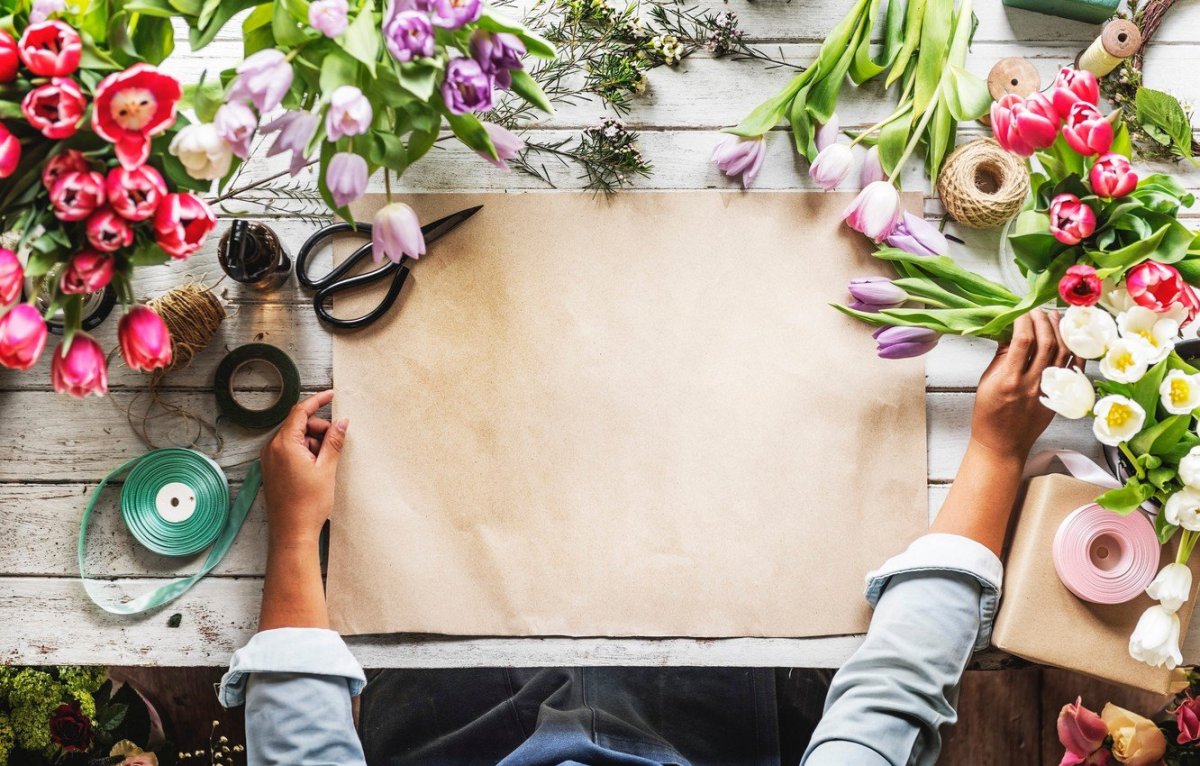 Яркий фон для еды