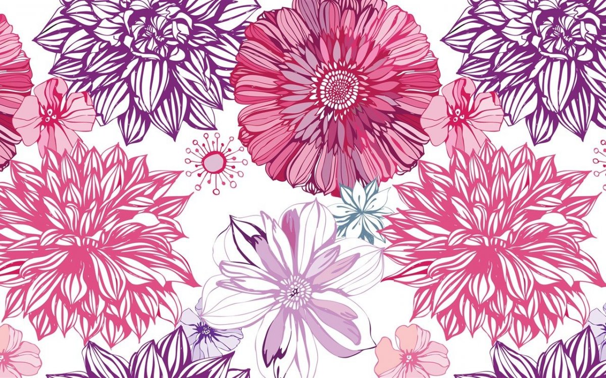 Черно-белый цветок