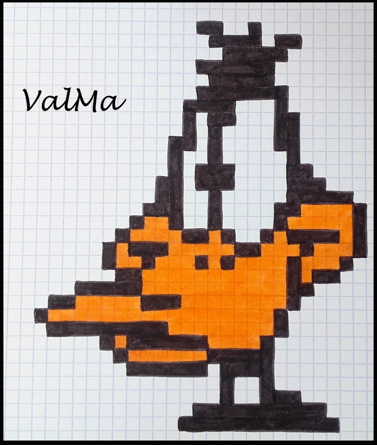 Маленькие пиксельные рисунки из мультфильмов