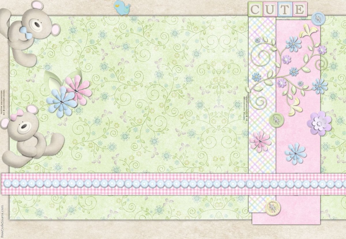 Детские фоны для скрапбукинга