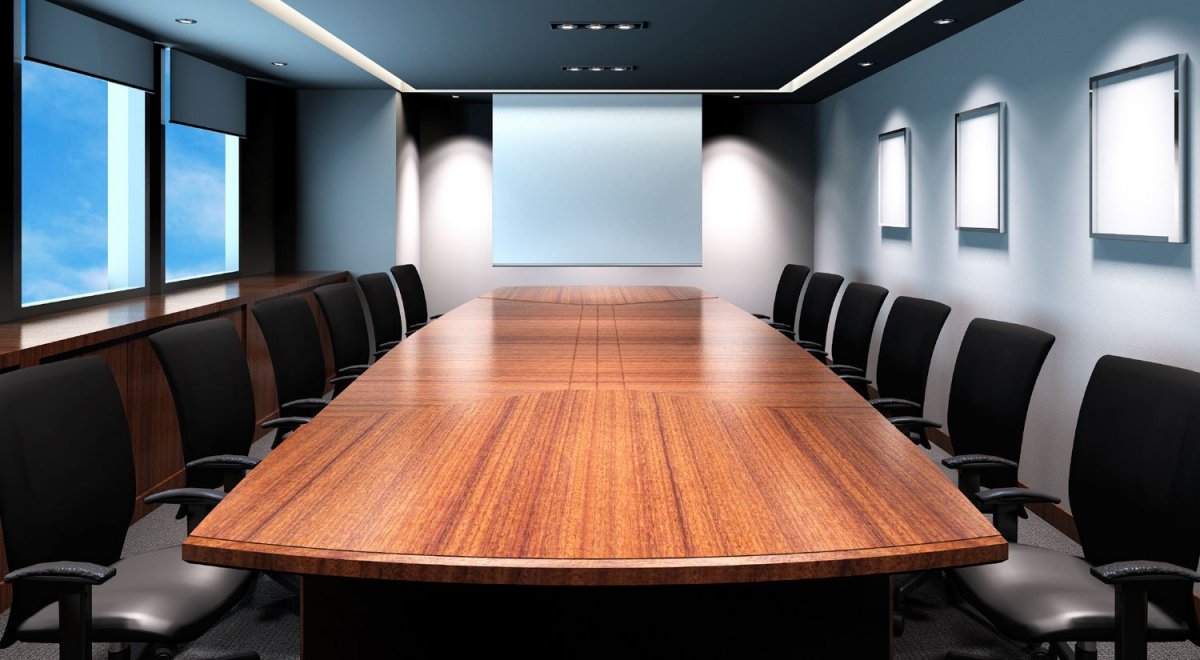 Конференц-зал с натяжным потолком