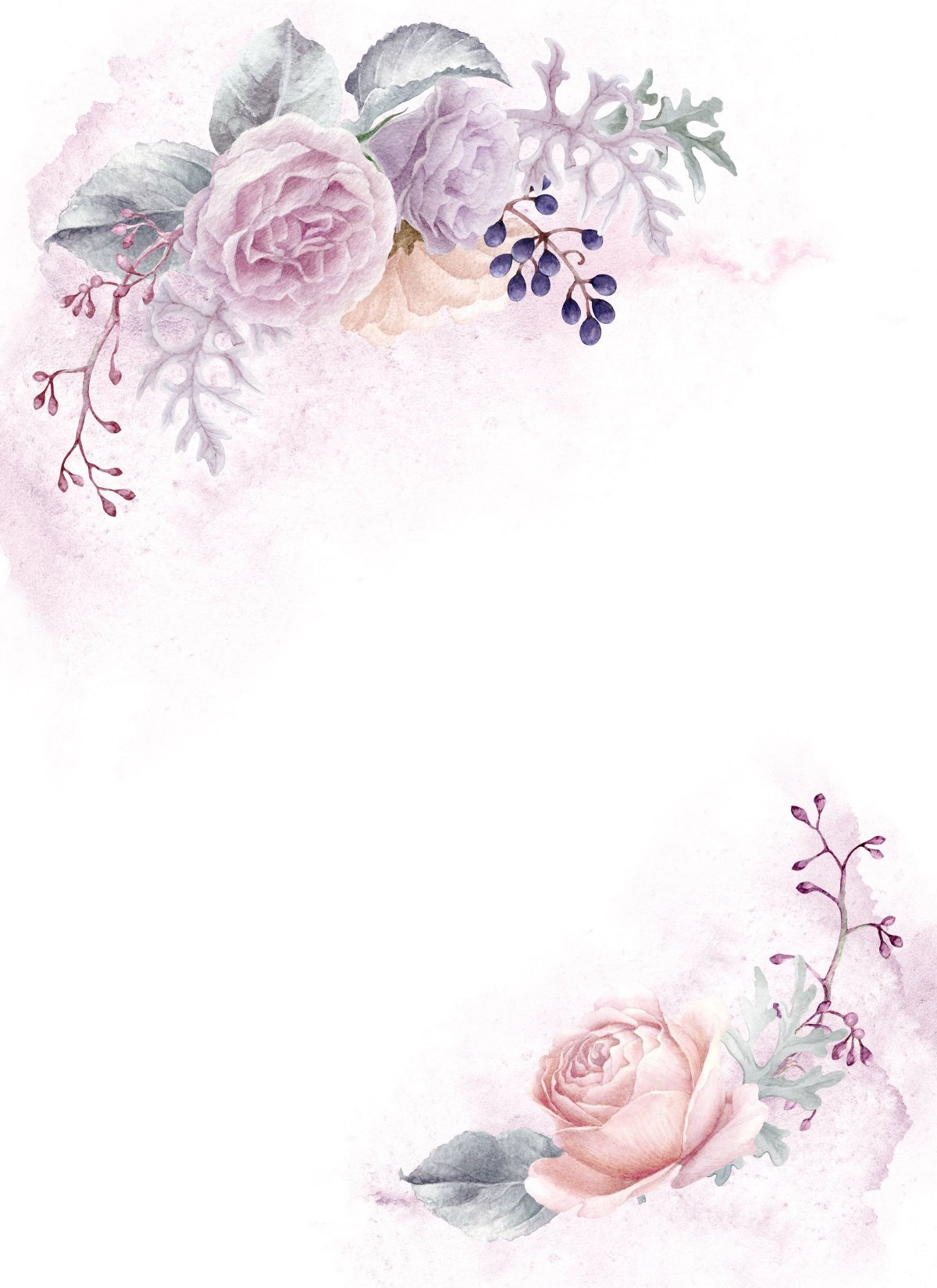 Акварельный фон для пригласительных