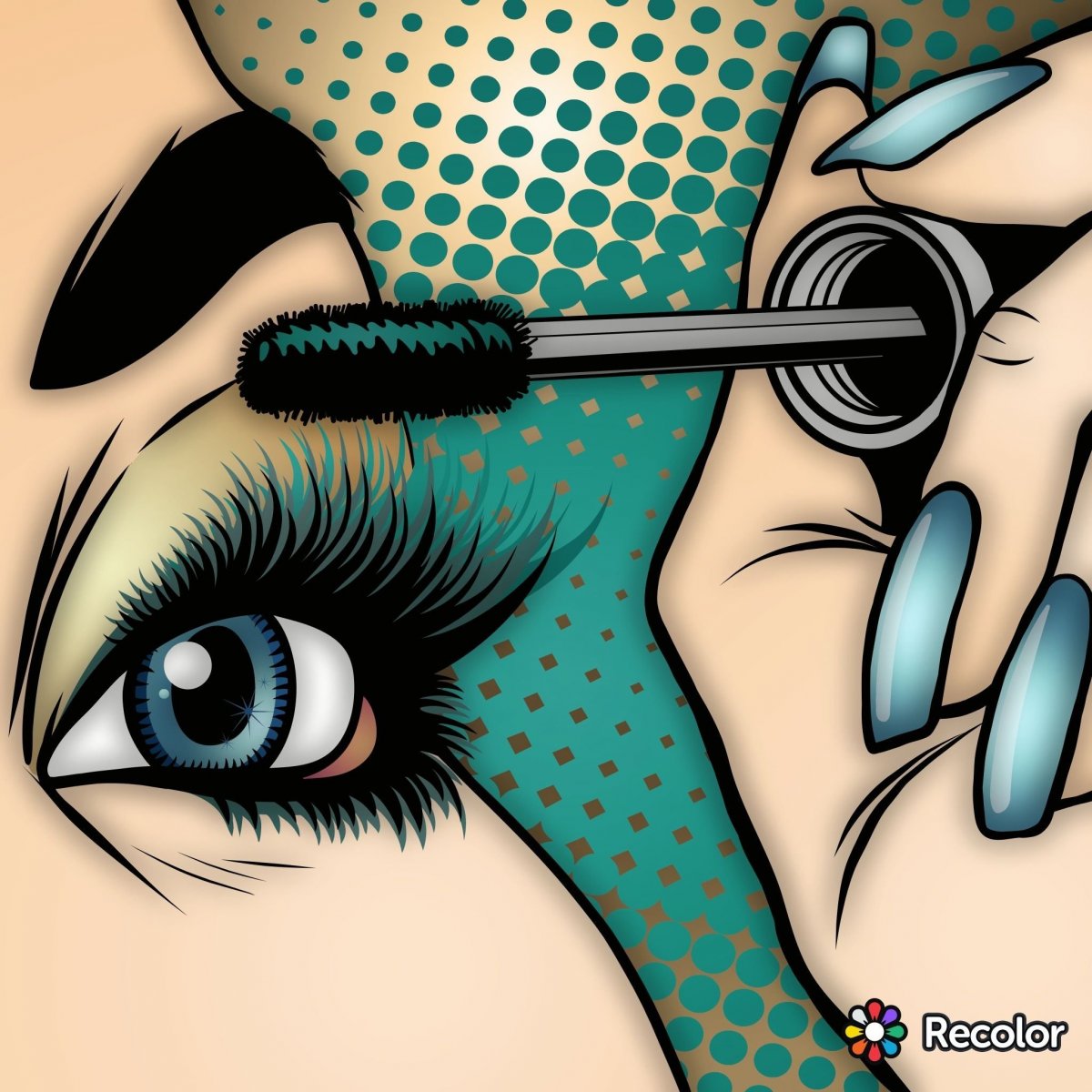 Ресницы иллюстрация