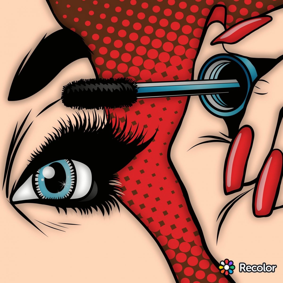 Поп арт ресницы