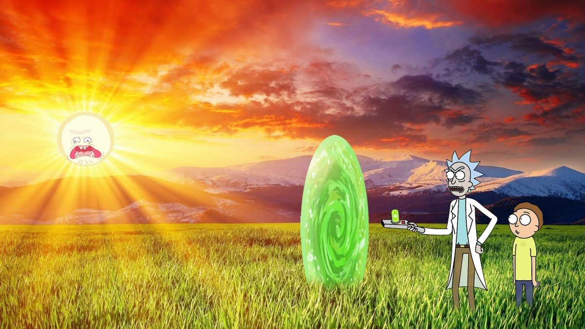Заставка Рика и Морти