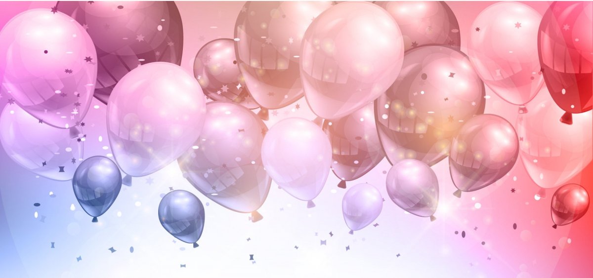 Фон с воздушными шарами