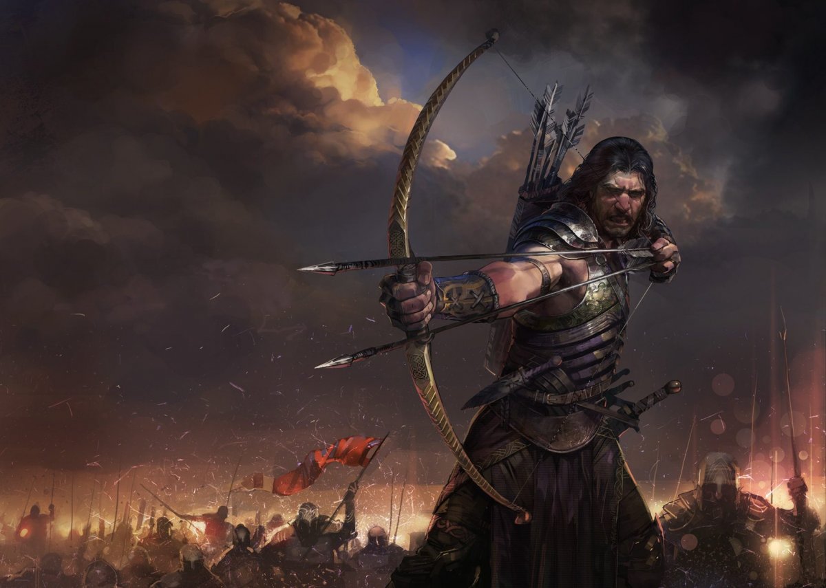 Парень лучник арт