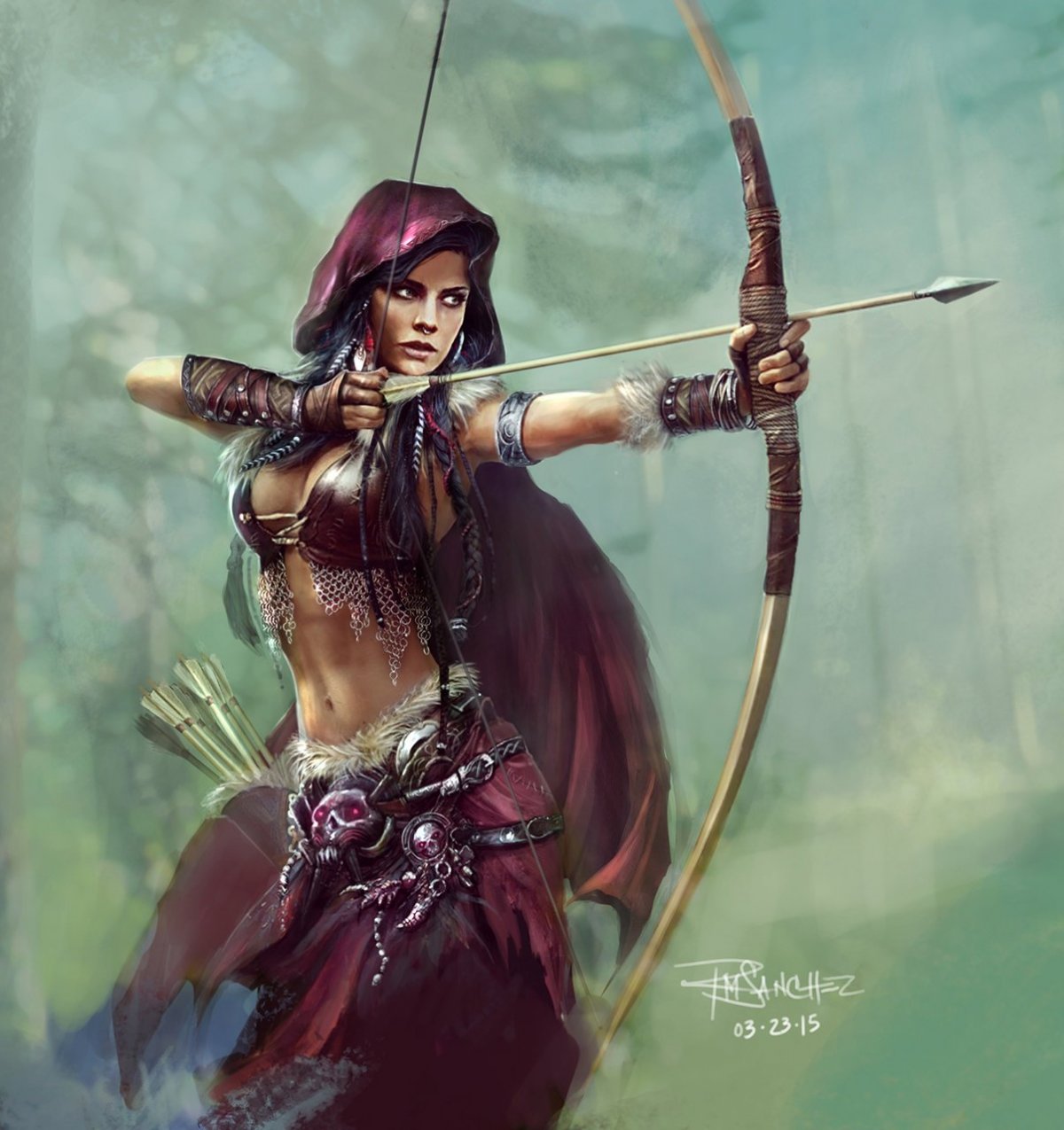 Лесная эльфийка разбойник рейнджер