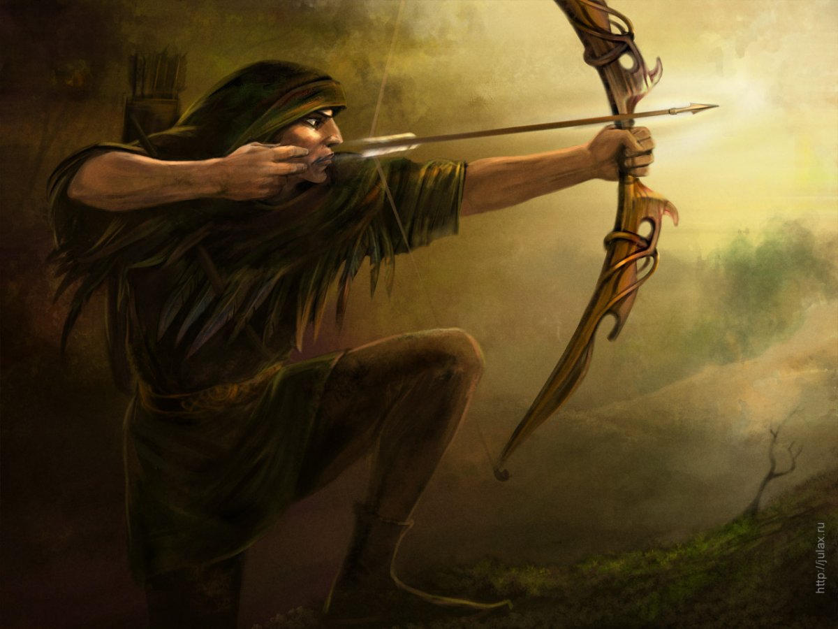 Арабский лучник арт