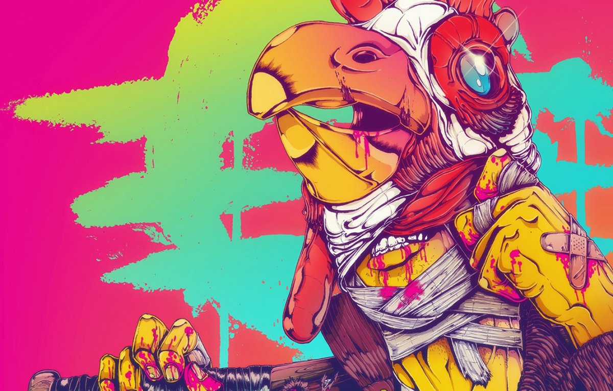 Борода Хотлайн Майами 2 арт