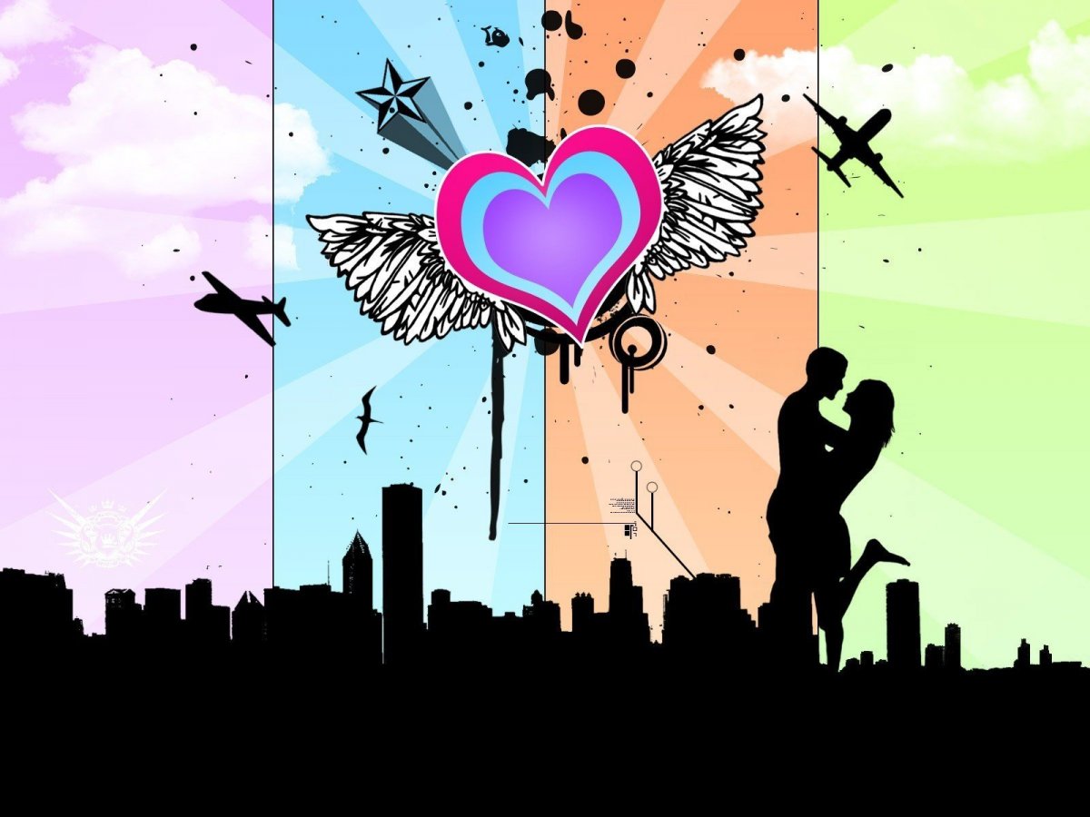 Фон дерево сердце