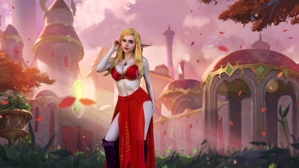 Пандарен и Кровавая эльфийка