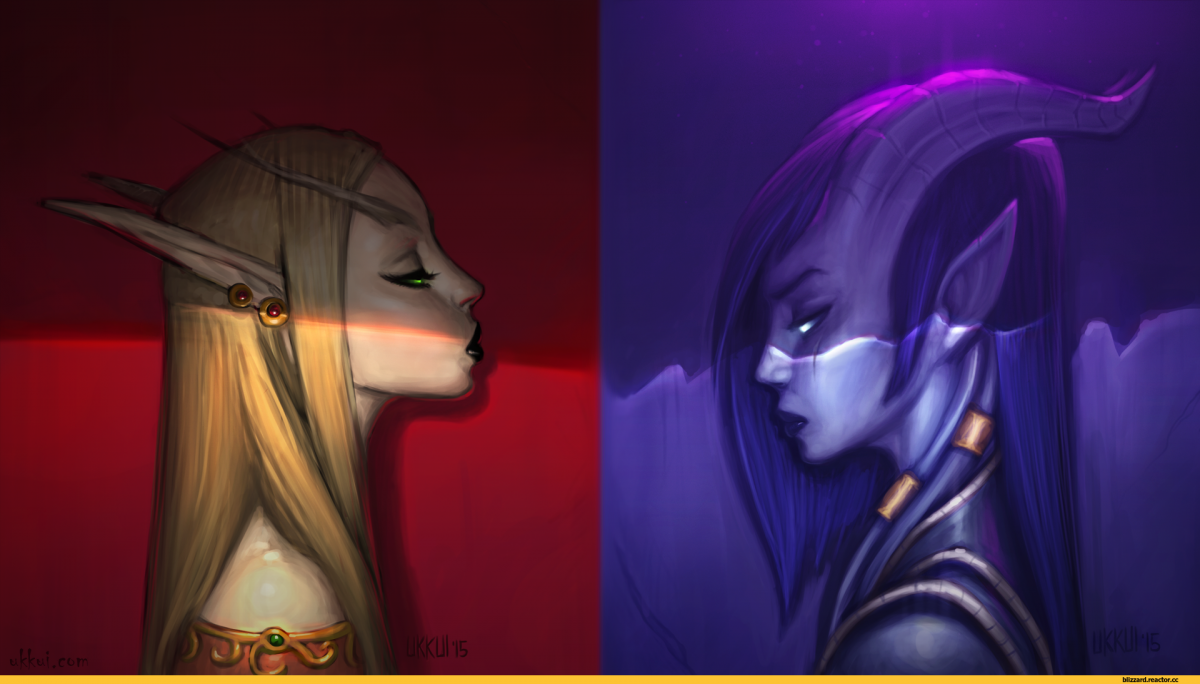 World of Warcraft дренейка эльфийка