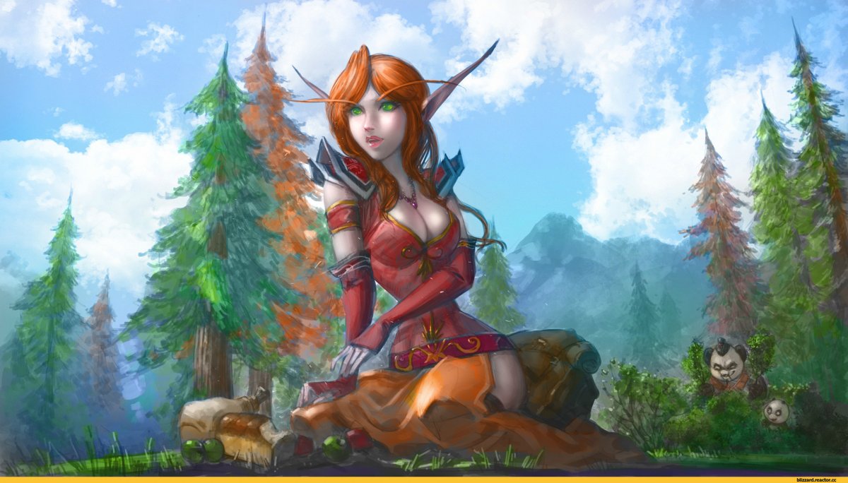 World of Warcraft эльфы крови