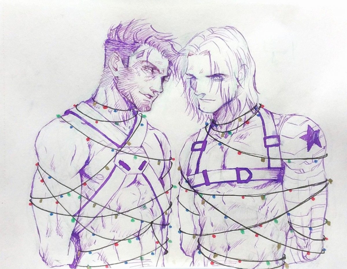 Стив/баки NC-17