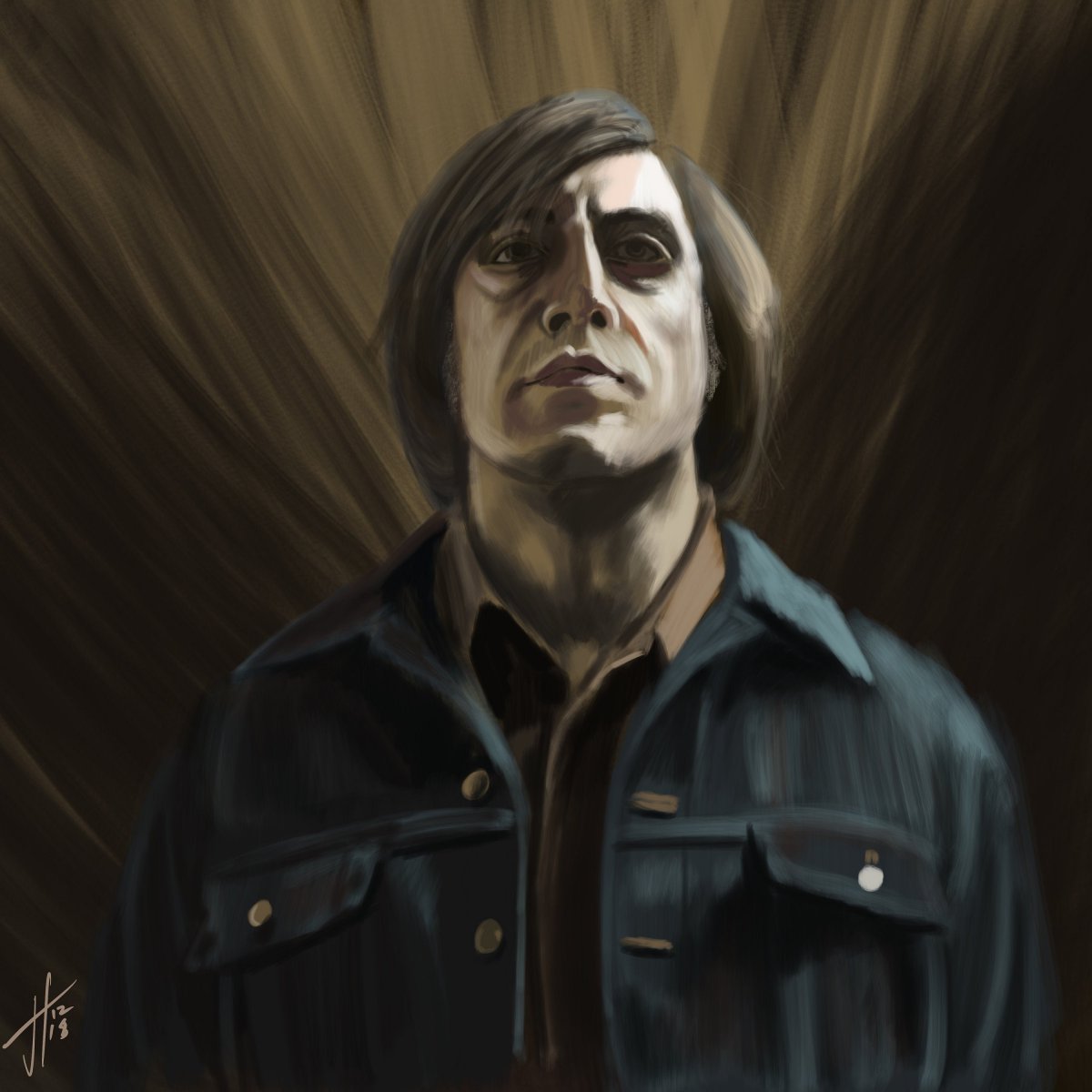 Антон Чигур и Карсон Уэллс