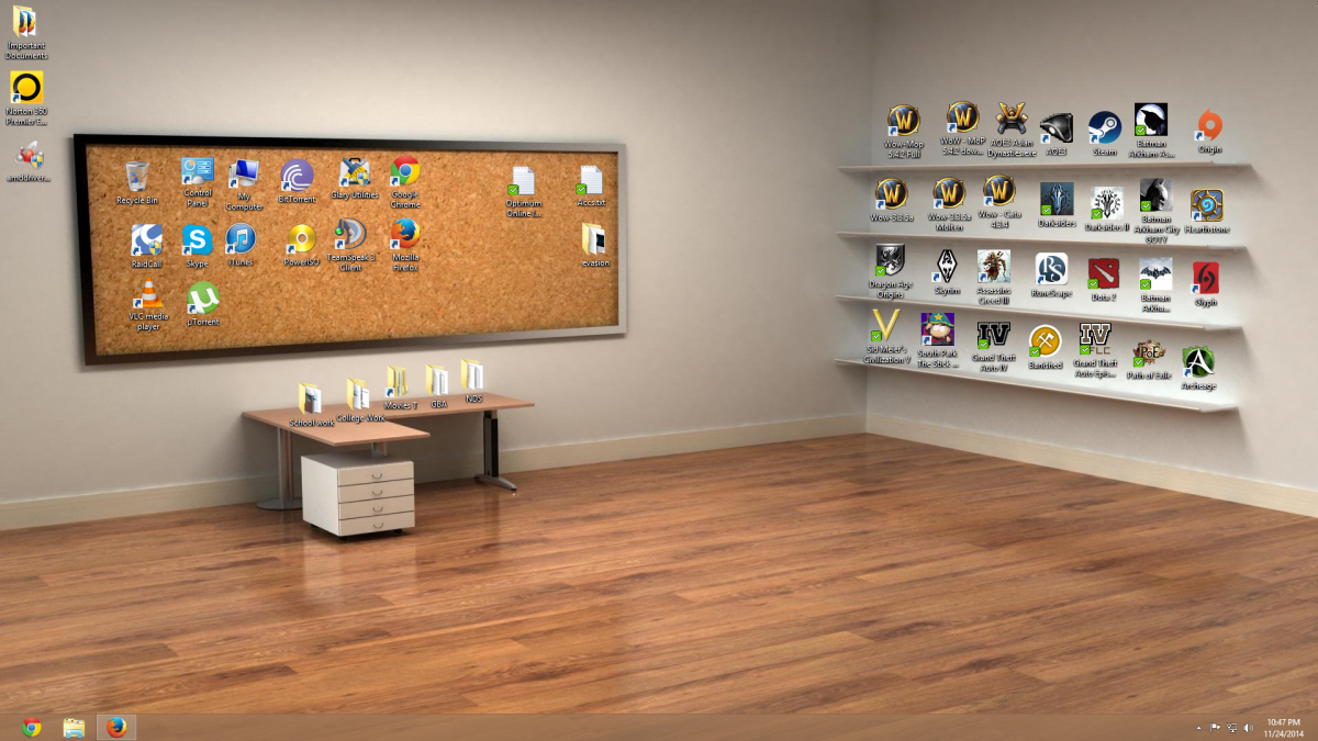 Обои на рабочий стол под иконки