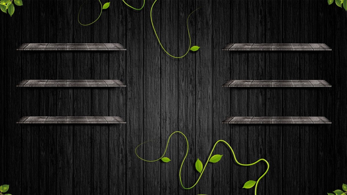 Креативный рабочий стол с полками