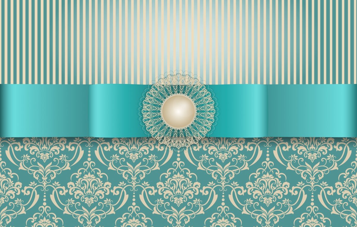 Бирюзовый фон с узором