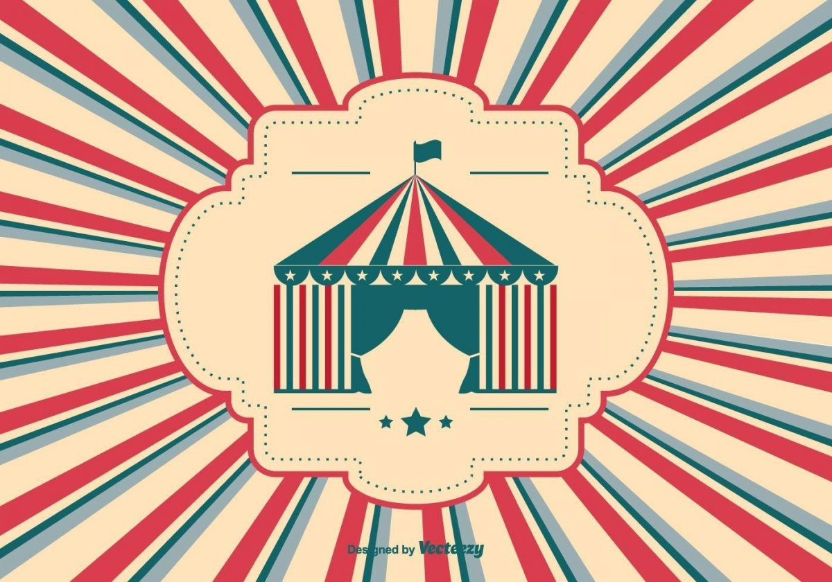 Цирк Винтаж вектор